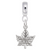 Niagara Falls Maple Leaf charm dangle bead in Sterling Silver hide-image