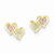 10k Yellow Gold Black Hills Gold Heart Earrings