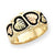 10k Tri-color Black Hills Gold Men's Antiqued Wedding Band