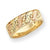 10k Tri-color Black Hills Gold Womens Wedding Band