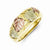 10k Tri-color Black Hills Gold Womens Wedding Band