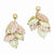 10k Tri-color Black Hills Gold Leaf Earrings