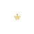 Diamond-Cut Butterfly Charm in 10k Yellow Gold