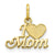 Mom Charm in 10k Yellow Gold