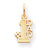 10k Yellow Gold Dad Charm hide-image