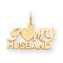 10k Yellow Gold I Love My Husband Charm hide-image