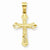 10k Yellow Gold Budded Cross pendant, Classy Pendants for Necklace