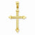 10k Yellow Gold Budded Cross pendant, Fine Pendants for Necklace