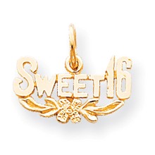 10k Yellow Gold Sweet 16 Charm hide-image