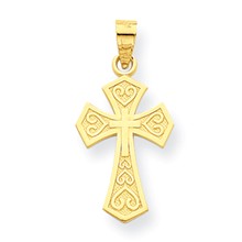 10k Yellow Gold Cross Charm hide-image