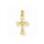 10k Yellow Gold CZ Cross Pendant, Appealing Pendants for Necklace