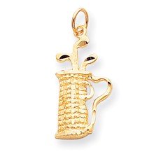 10k Yellow Gold GOLF Charm hide-image