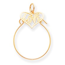 10k Yellow Gold Love in Heart Charm hide-image