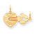 10k Yellow Gold HEART AND KEY Charm hide-image