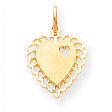 10k Yellow Gold Heart Charm hide-image