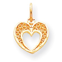 10k Yellow Gold Heart Charm hide-image