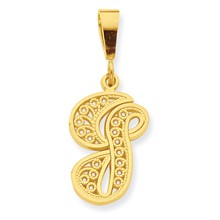 10k Yellow Gold Initial J Charm hide-image