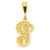10k Yellow Gold Initial J Charm hide-image