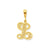 Initial L Charm in 10k Yellow Gold