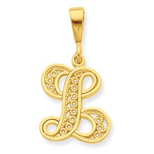 10k Yellow Gold Initial L Charm hide-image