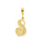 Initial S Charm in 10k Yellow Gold