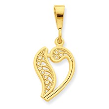 10k Yellow Gold Initial V Charm hide-image