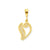 Initial V Charm in 10k Yellow Gold