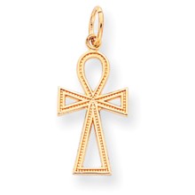 10k Yellow Gold Cross Charm hide-image