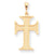 10k Yellow Gold Cross Charm hide-image