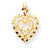 10k Yellow Gold Heart Charm hide-image