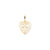 CROSS IN HEART Charm in 10k Yellow Gold