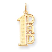 10k Yellow Gold #1 Dad Charm hide-image