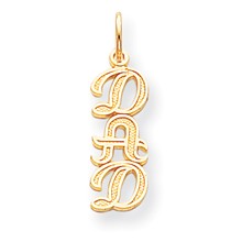 10k Yellow Gold DAD Charm hide-image