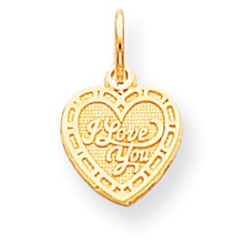 10k Yellow Gold I LOVE YOU HEART Charm hide-image