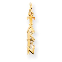 10k Yellow Gold Talking - Taken Charm hide-image