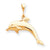 10k Yellow Gold DOLPHIN Charm hide-image