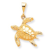 10k Yellow Gold TURTLE Charm hide-image