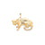 Solid Polished Leopard Charm in 10k Yellow Gold