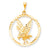 10k Yellow Gold EAGLE IN A FRAME Charm hide-image