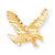 10k Yellow Gold Solid Diamond-cut Eagle Charm hide-image