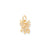 Solid Diamond-cut Eagle Charm in 10k Yellow Gold