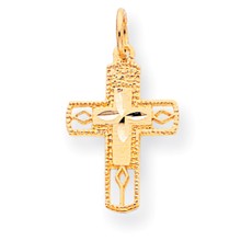 10k Yellow Gold Cross Charm hide-image