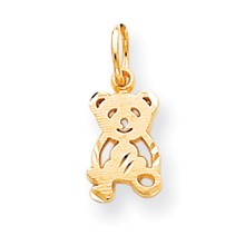 10k Yellow Gold TEDDY BEAR Charm hide-image