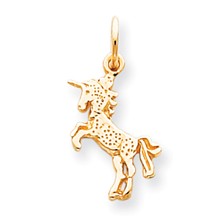 10k Yellow Gold BABY UNICORN Charm hide-image