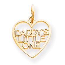 10k Yellow Gold DADDY'S LITTLE ONE Charm hide-image