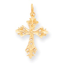 10k Yellow Gold Cross Charm hide-image