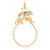 10k Yellow Gold Double Dolphin Charm hide-image