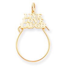 10k Yellow Gold Live Love Laugh Charm hide-image