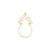 5 Hearts Charm in 10k Yellow Gold