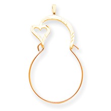 10k Yellow Gold Small Heart Charm hide-image